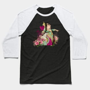 Alice in Wonderland Queen of Hearts Baseball T-Shirt